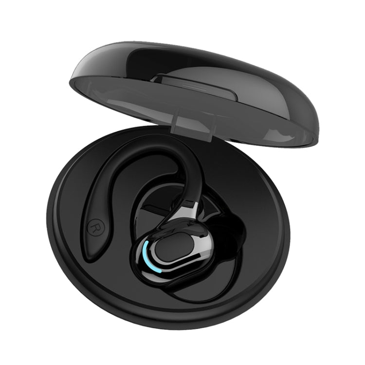 Écouteurs stéréo sans fil Bluetooth F8 avec boîtier de chargement, boîtier de chargement (oreille unique noire), boîtier de chargement (oreille unique bleue), boîtier de chargement (oreille unique rouge), boîtier de chargement (oreille unique verte)